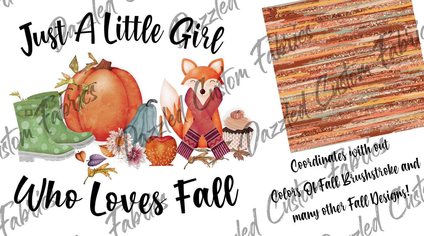 Little Girl Who Loves Fall - Sublimation Transfer/Digital Image