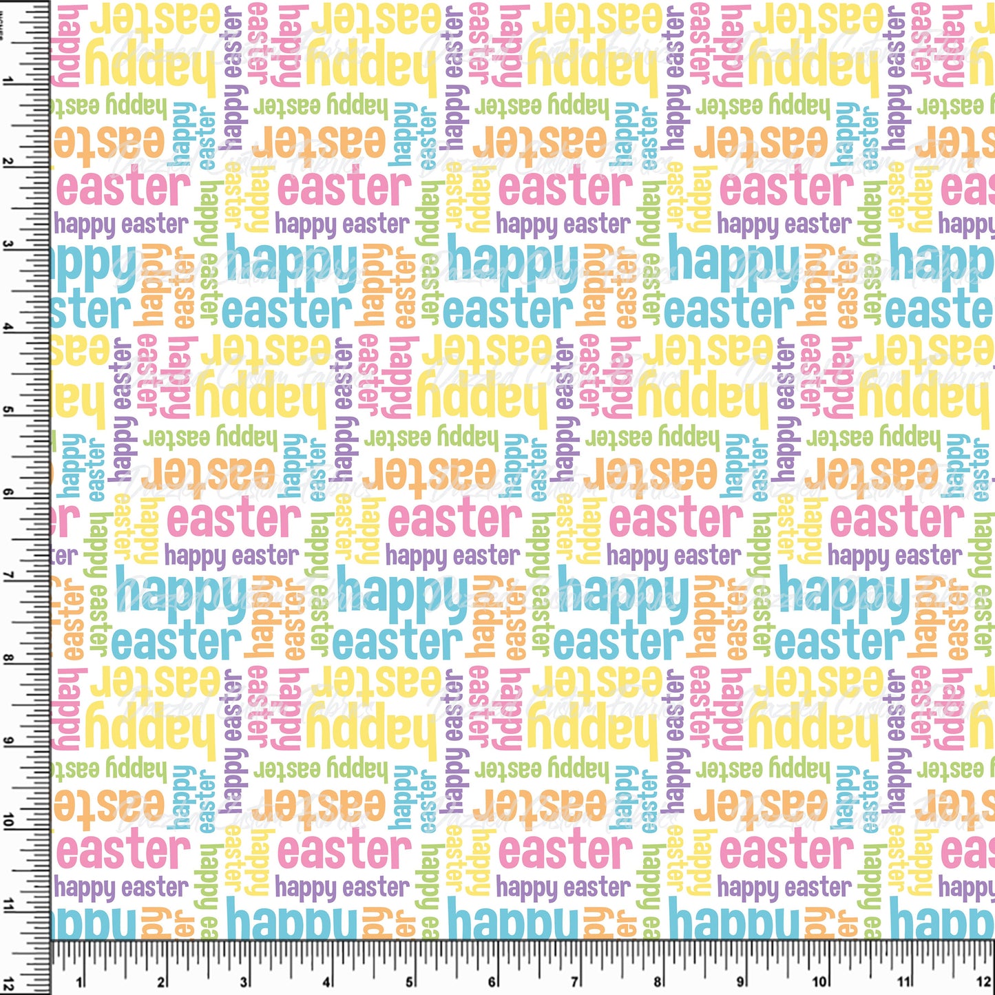 Peeps & Bunnies - Multi color Happy Easter      RTS
