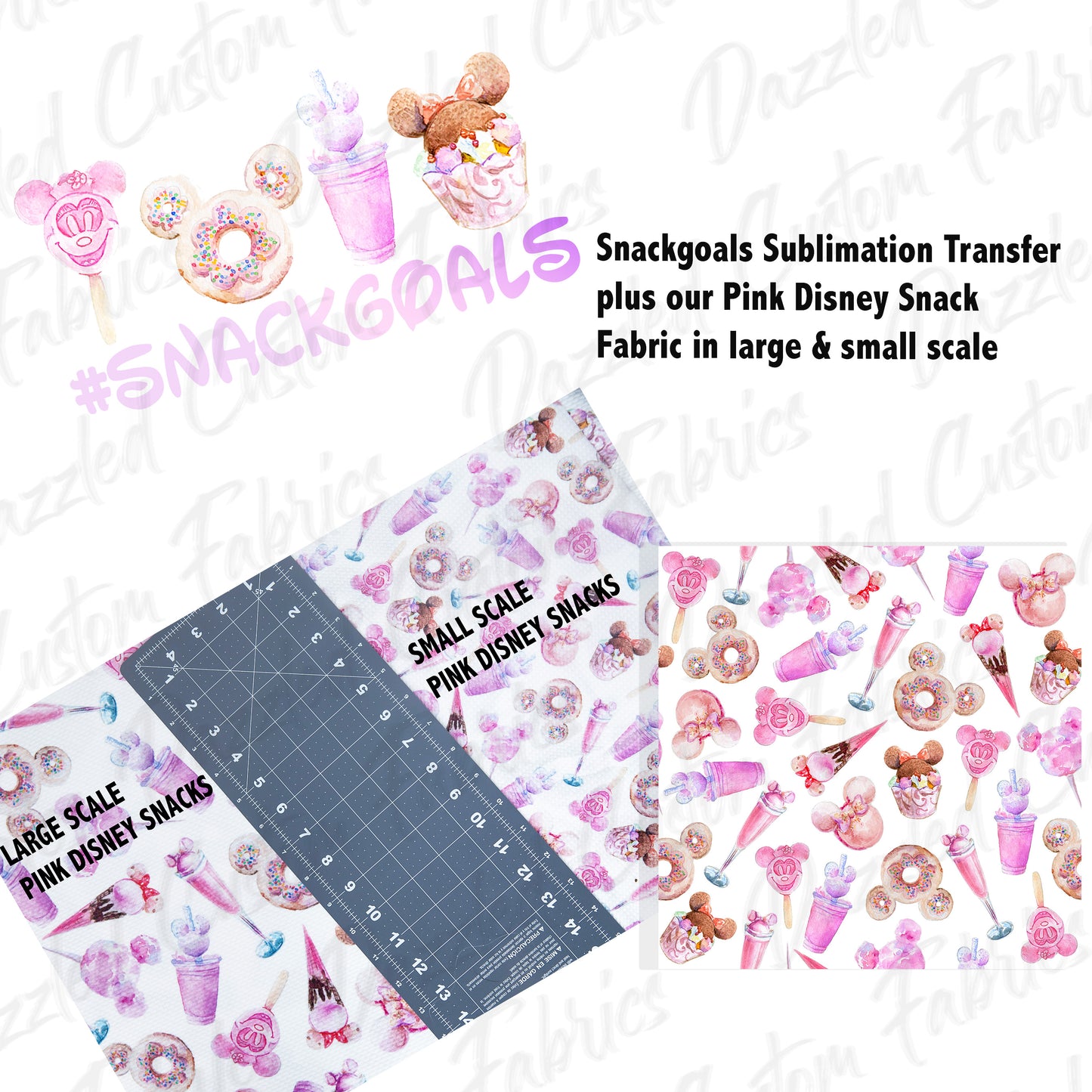 Pink Mouse Snacks - Sublimation Transfer