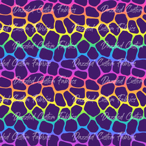 Rainbow Giraffe Neon - RTS